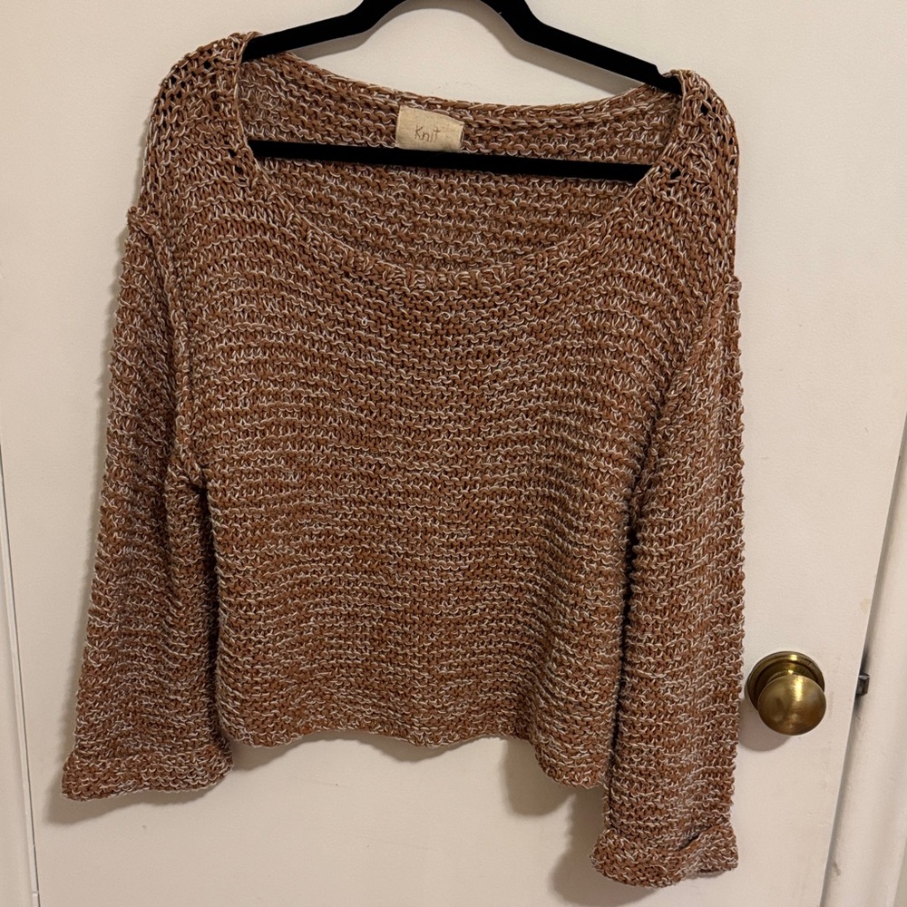 forte_forte cotton and linen bled knit sweater
